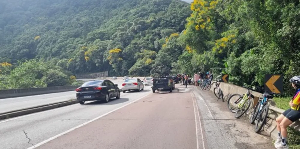 O impacto foi tão forte que a vítima ficou desacordada e entrou em parada cardiorrespiratória