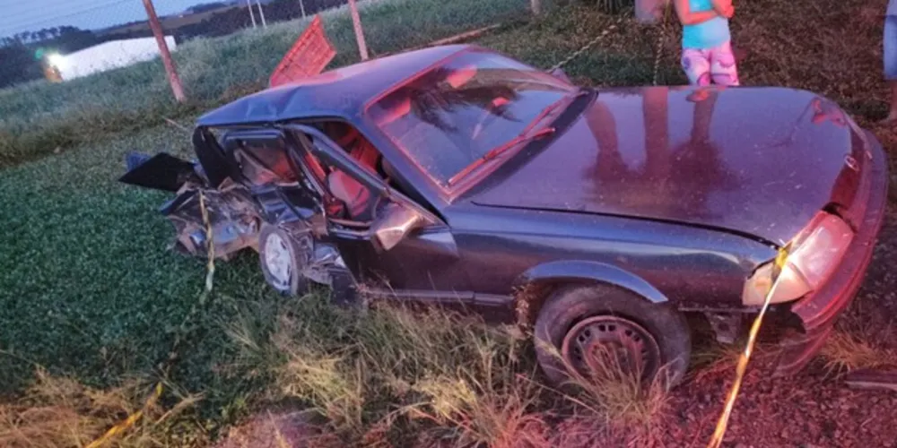 Segundo a Polícia, a colisão foi do tipo "abalroamento transversal"