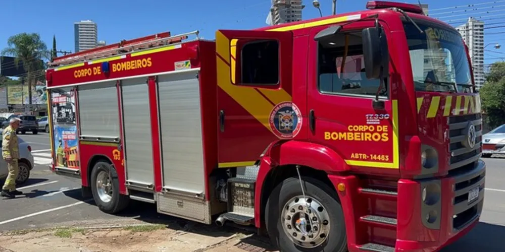 O Corpo de Bombeiros foi acionado para prestar atendimento