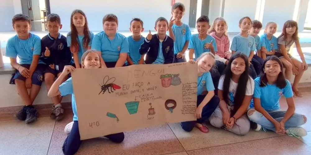 A elaboração de cartazes com os aprendizados obtidos ao longo do trabalho também fez parte das atividades da turma