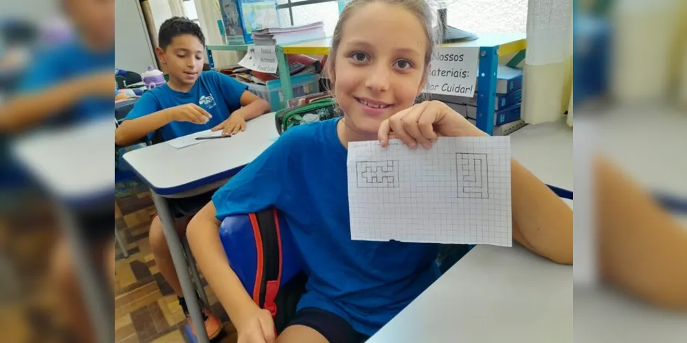 Os trabalhos realizados pelos estudantes tinham como objetivo reforçar conceitos de maneira dinâmica e visual.