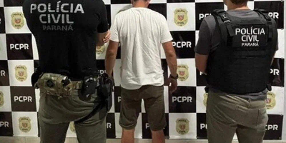 Suspeito foi encontrado em Irati, onde foi detido pelos agentes