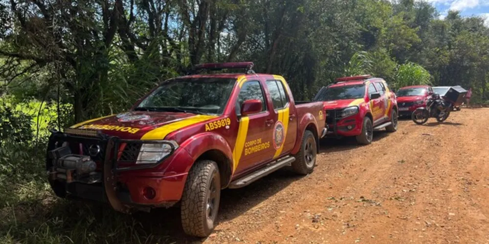 or volta das 11 horas, equipes do Corpo de Bombeiros foram acionadas para o local