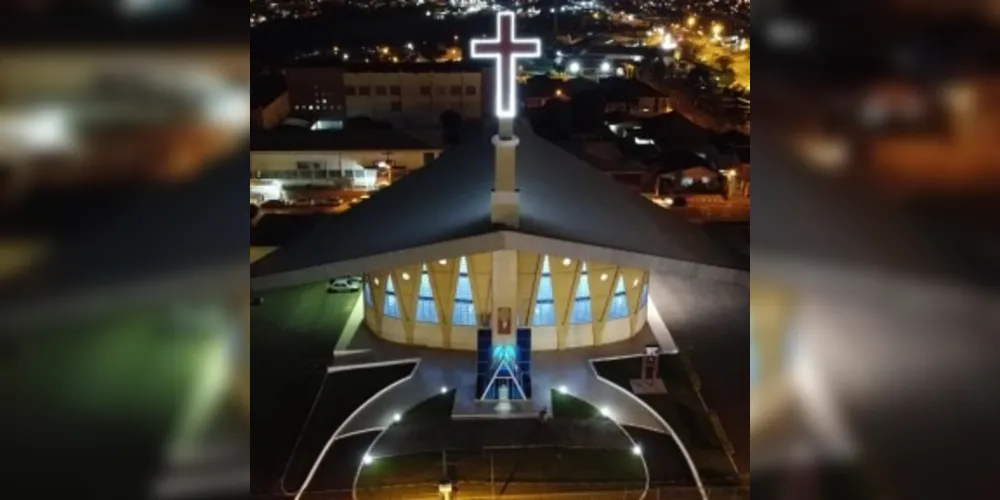 O local é também Santuário Diocesano de Nossa Senhora Aparecida.