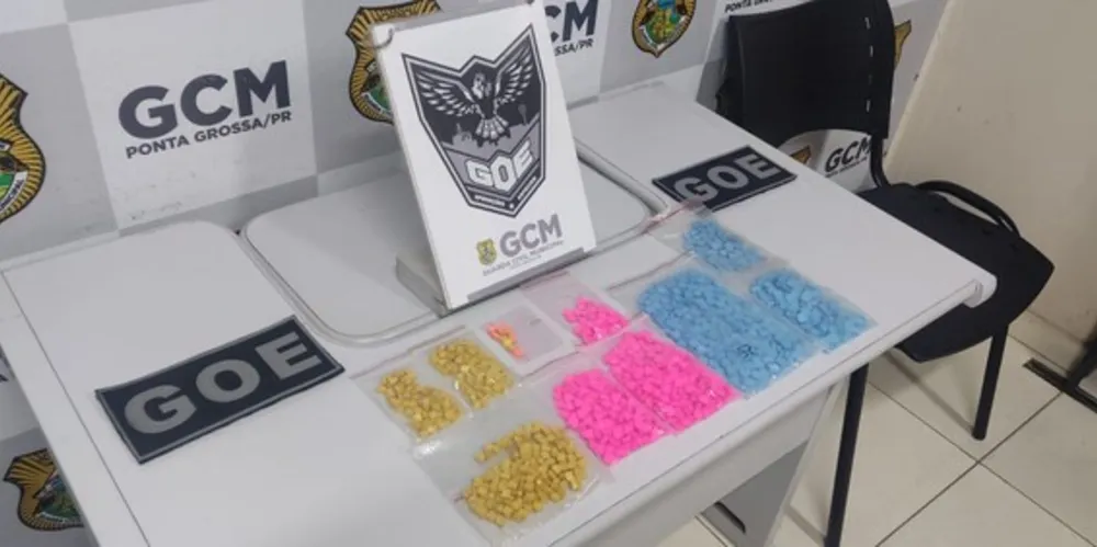 Ao todo, foram apreendidas 1.205 unidades da droga ecstasy