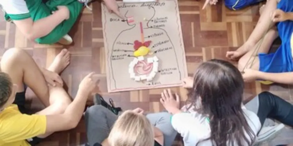 A partir da proposta inovadora, a turma pode realizar a montagem da representação do sistema de forma interativa e absorver o conteúdo com maior facilidade.