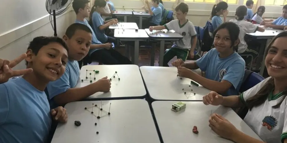 Com a abordagem criativa, os alunos tiveram liberdade para construir o seu aprendizado.