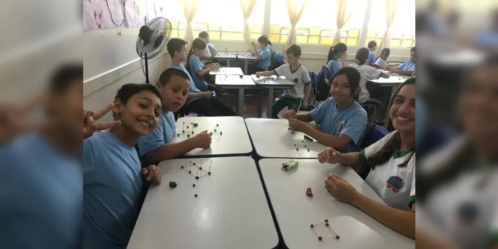 Com a abordagem criativa, os alunos tiveram liberdade para construir o seu aprendizado.