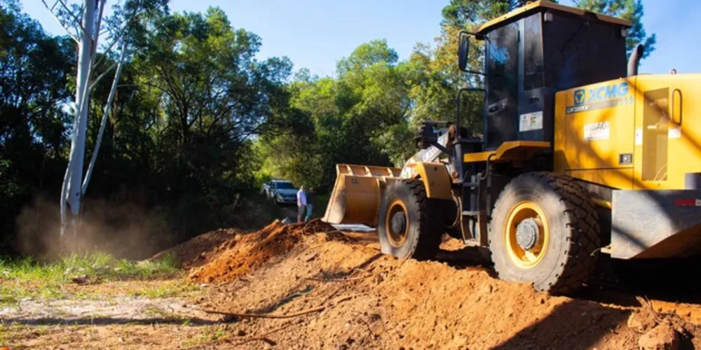A ponte terá 11,00 metros de comprimento e 5,00 metros de largura