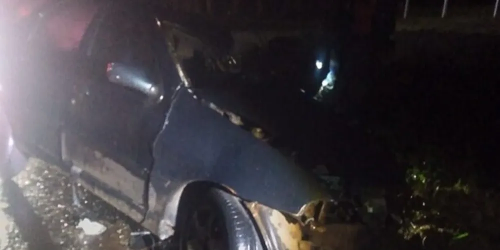 Condutor do automóvel morreu no local do acidente