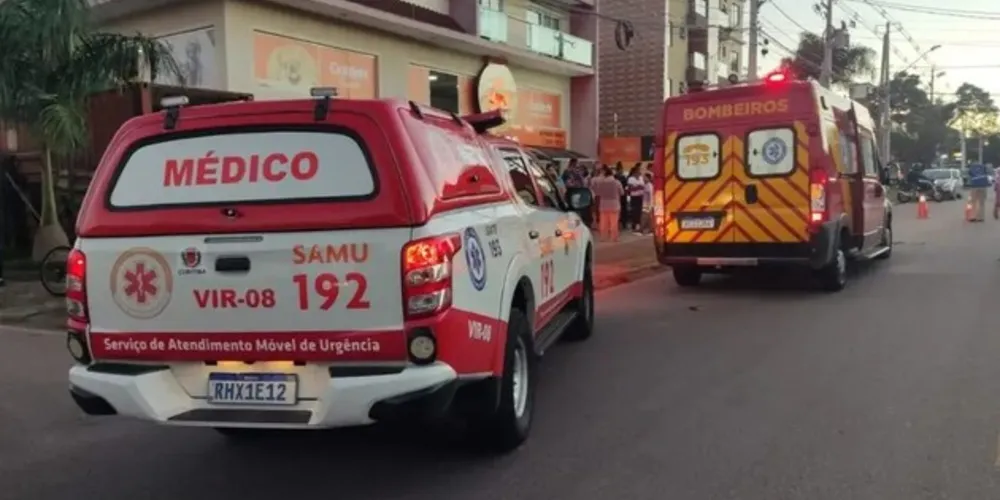 O SIATE do Corpo de Bombeiros foi acionado para prestar atendimento