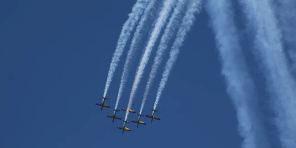 Manobras impressionaram quem estava no local