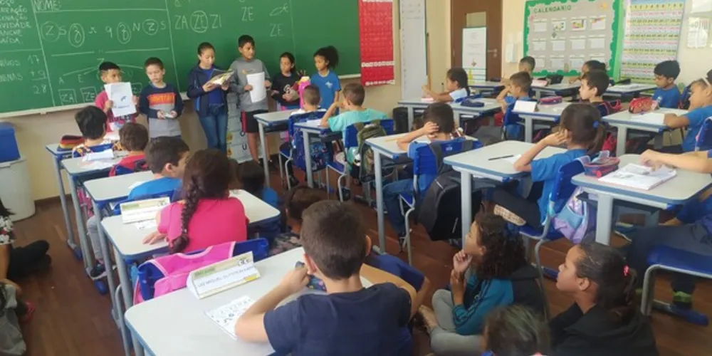 Com sessões de leitura em outras salas, os alunos conseguiram cativar os colegas para iniciarem suas próprias aventuras com os livros