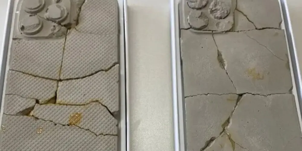 O suposto vendedor entregou uma caixa contendo aparelhos feitos em argila