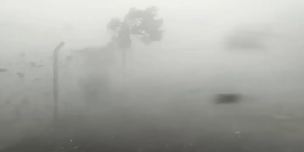 microexplosão atmosférica atingiu o município gaúcho de Santa Cruz do Sul