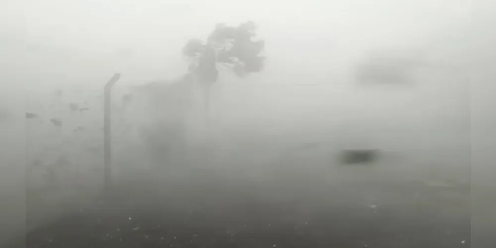 microexplosão atmosférica atingiu o município gaúcho de Santa Cruz do Sul