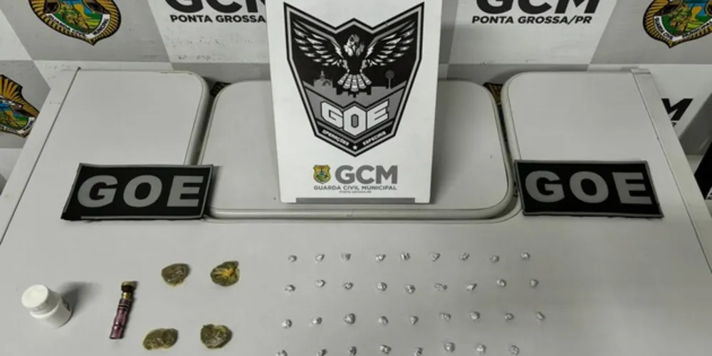 Drogas foram localizadas pela equipe da Guarda