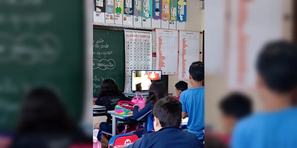 Através do conteúdo estudado em sala, os alunos partiram para a confecção da representação do mosquito Aedes aegypti