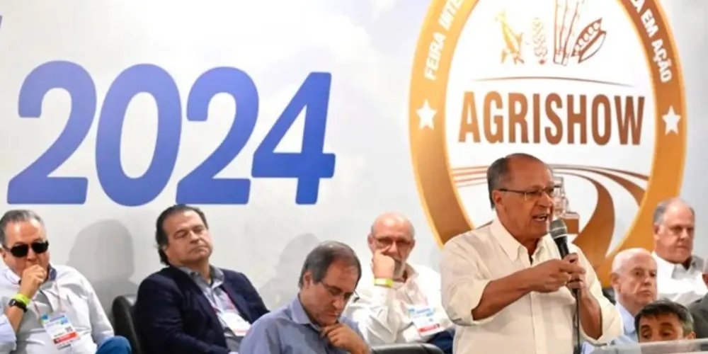Alckmin participou da abertura da Agrishow, uma das maiores feiras do agronegócio do país, em Ribeirão Preto (SP)