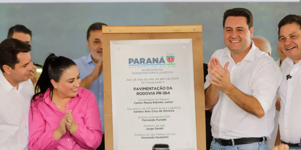 Ratinho Jr inaugurou a obra nesta sexta-feira (26)