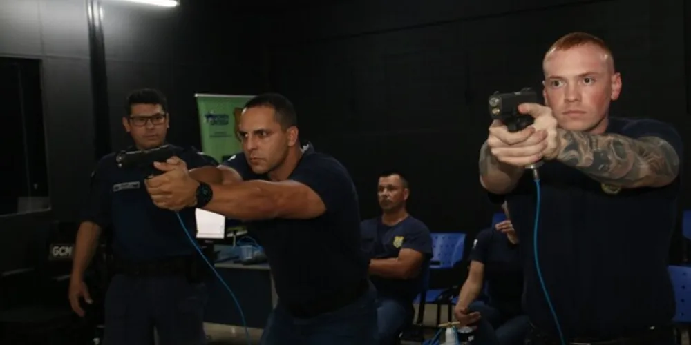 O objetivo desta fase do treinamento é a utilização da tecnologia de simulação para os alunos da GCM