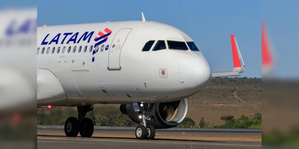 Avião Latam, em imagem de arquivo do g1