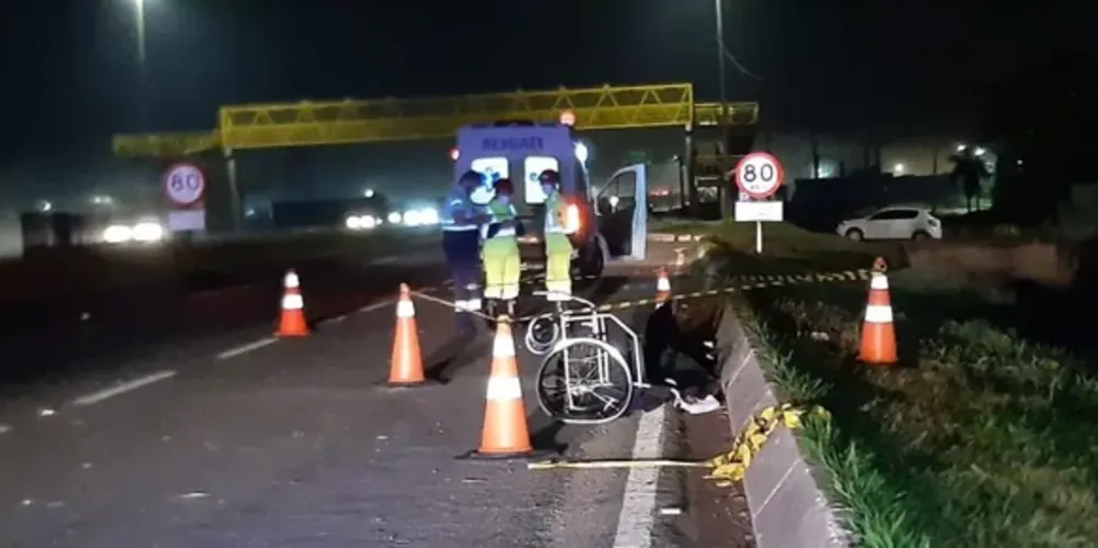 Cadeirante foi atropelado em São José dos Pinhais