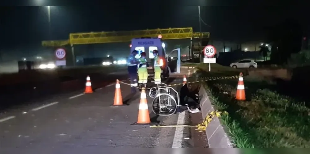 Cadeirante foi atropelado em São José dos Pinhais