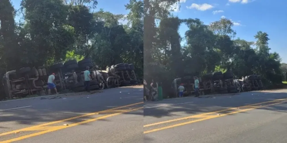 Acidente aconteceu durante a tarde deste domingo (5)