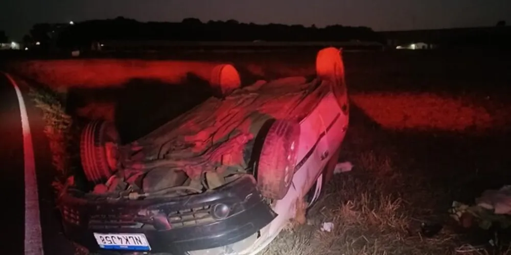 Capotamento na PR-239 aconteceu nesse domingo (05)