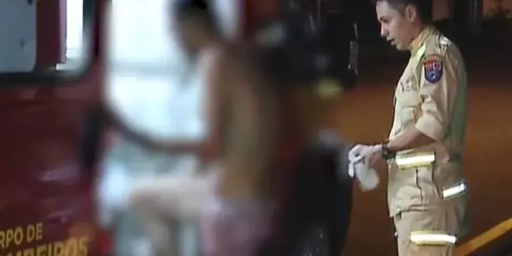 Ele foi encontrado na rua Fernando Amaro, em estado de frio e bastante assustado