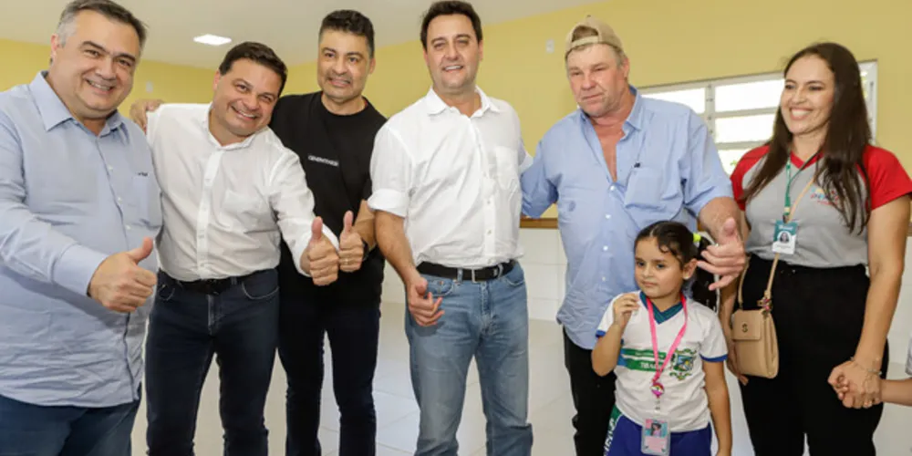 Tibagi, 13 de março de 2024 - O governador Carlos Massa Ratinho Jr. inaugura CMEI e libera R$ 8,7 milhões em recursos para Tibagi.