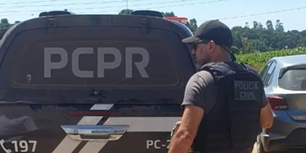 Após garantida a segurança da família, o autor foi conduzido até a delegacia de Castro