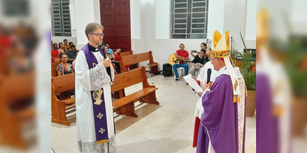 O padre Fábio tomou posse no último dia 3.