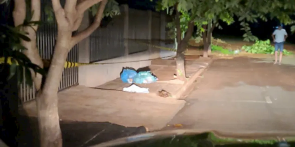 O bebê foi encontrado em um saco de lixo que foi revirado por cachorros