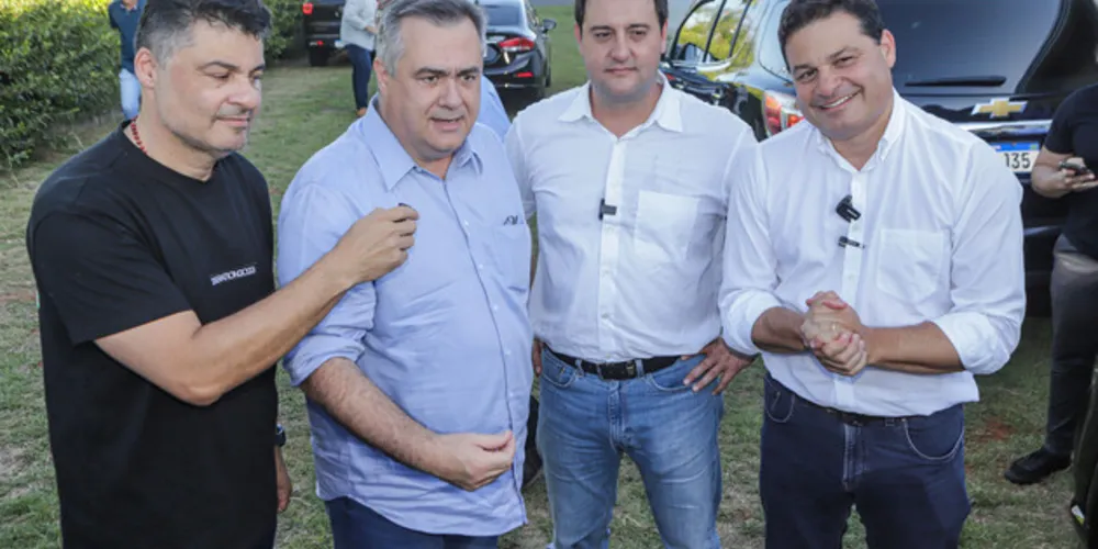 Marcelo Rangel, Beto Preto, Ratinho Junior e Sandro Alex