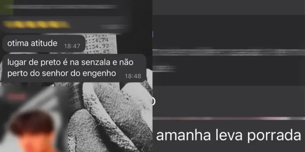 Mensagens entre os estudantes foram trocadas via aplicativo