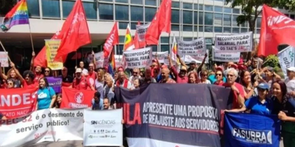 Entidades que representam os servidores demandam recomposição entre 7% e 10%, a depender do acordo firmado pelas categorias