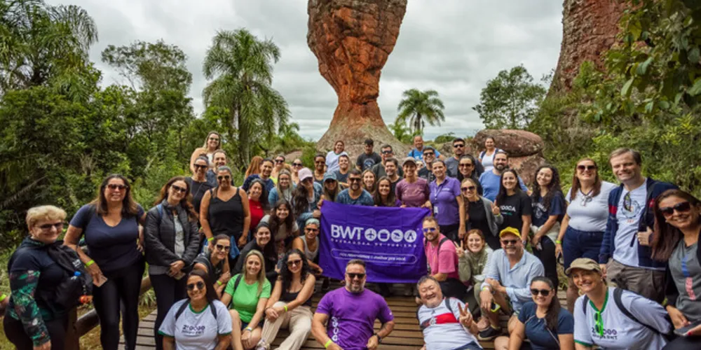 Grupo veio de nove regiões do Brasil e visitou o Parque Vila Velha