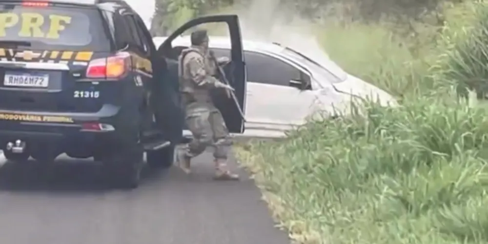 A equipe estava realizando o acompanhamento tático no momento do acidente