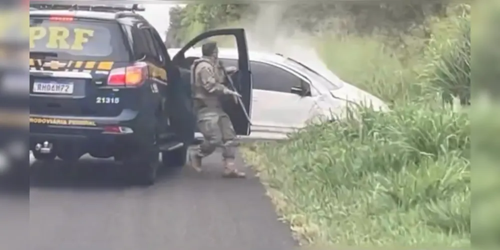 A equipe estava realizando o acompanhamento tático no momento do acidente