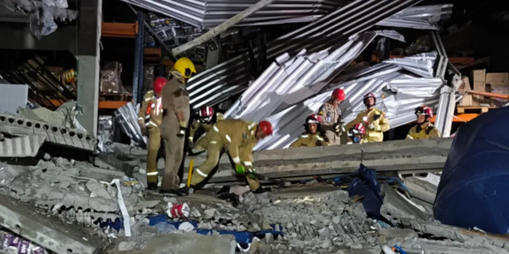 Acidente aconteceu em um supermercado no litoral do Paraná