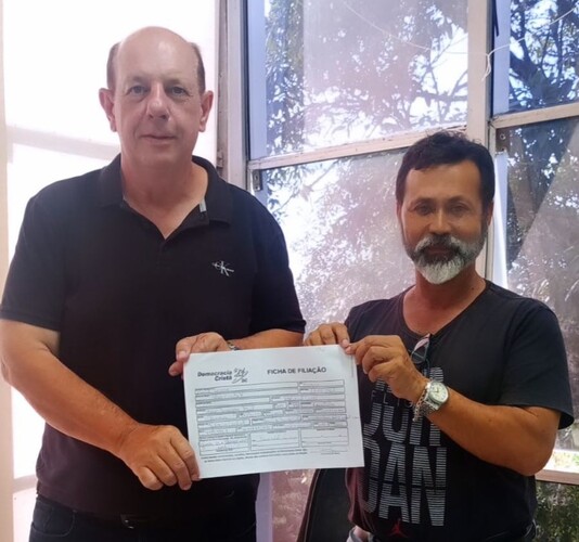 Celso Cieslak assinou ficha de filiação com o Democracia Cristã