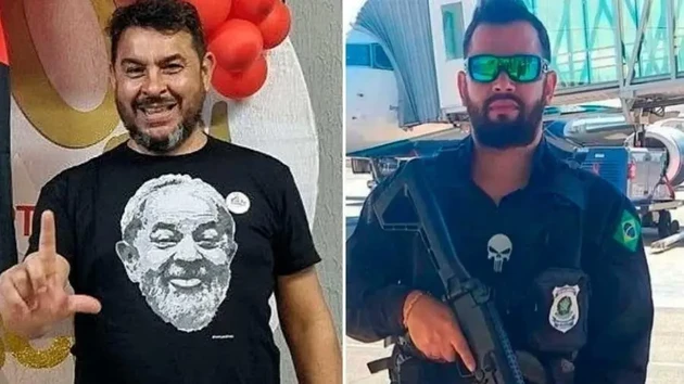 Tesoureiro do PT Marcelo Arruda e o ex-policial penal Jorge Guaranho