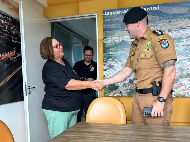 Imagem ilustrativa da imagem Comandante do 1º Batalhão da PM visita prefeitos da região