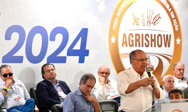 Alckmin participou da abertura da Agrishow, uma das maiores feiras do agronegócio do país, em Ribeirão Preto (SP)