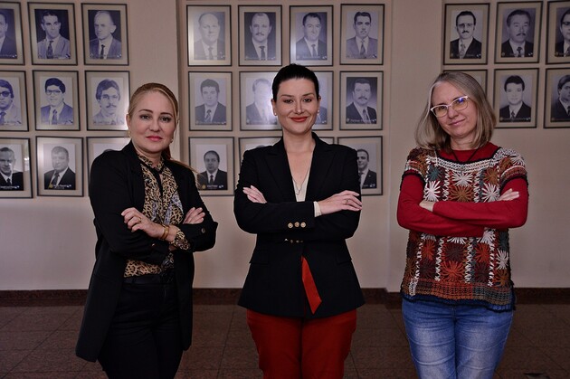 Missionária Adriana (SD), Joce Canto (Podemos) e Josi Kieras (Psol) são as únicas mulheres que cumprem mandato na Câmara