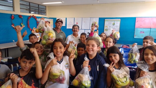 Legumes, verduras e frutas 'recompensaram' esforços dos estudantes