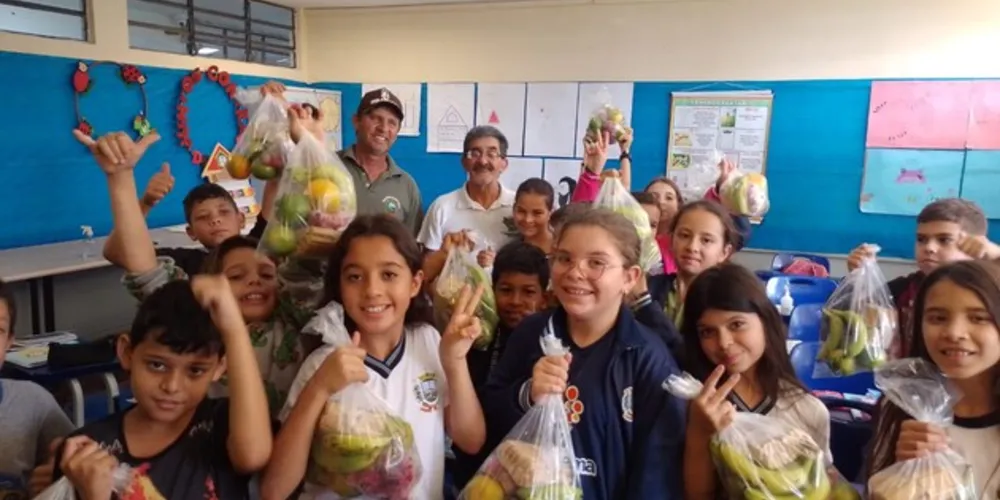 Legumes, verduras e frutas 'recompensaram' esforços dos estudantes