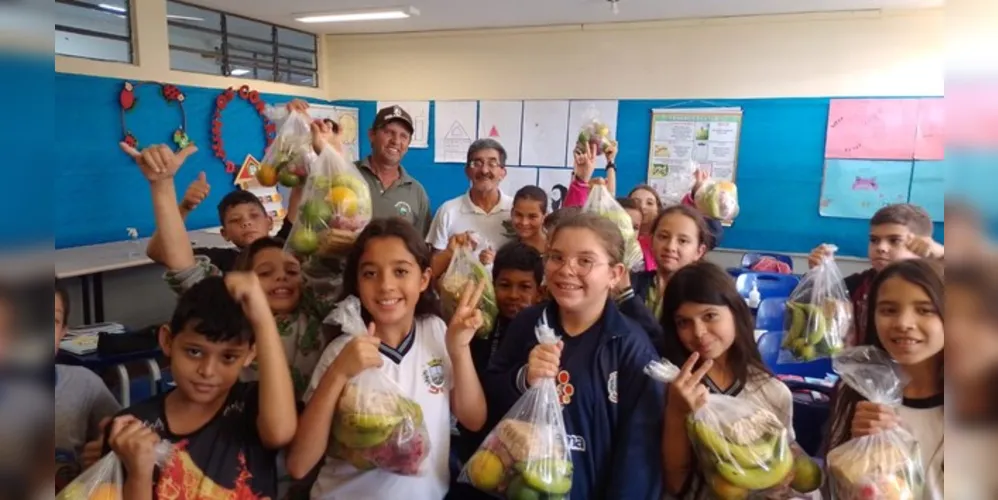 Legumes, verduras e frutas 'recompensaram' esforços dos estudantes